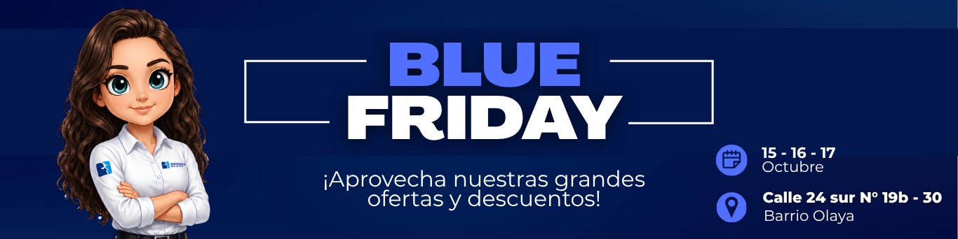 Promoción Blue Friday de Inmadica Andina: grandes ofertas y descuentos, 15, 16 y 17 de octubre, Calle 24 Sur N° 19B-30, Barrio Olaya